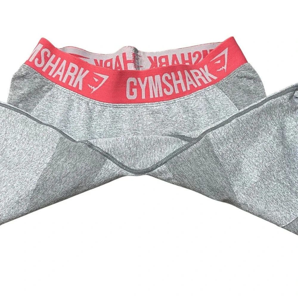 Gymshark Flex Seamless Leggings‎ Grey Pink Marl Contouring Gymcore Size Small
